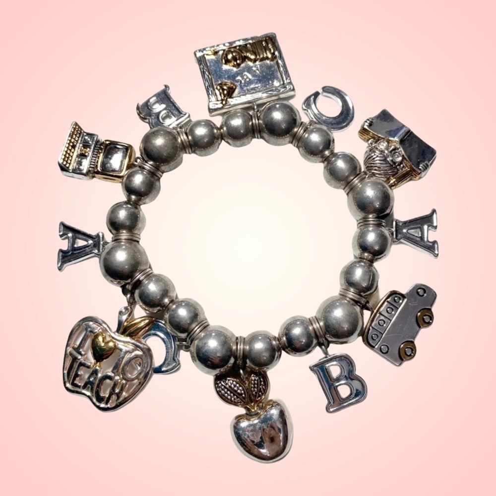 3/$10 Best Bracelet Charm I Love to Teach Teacher